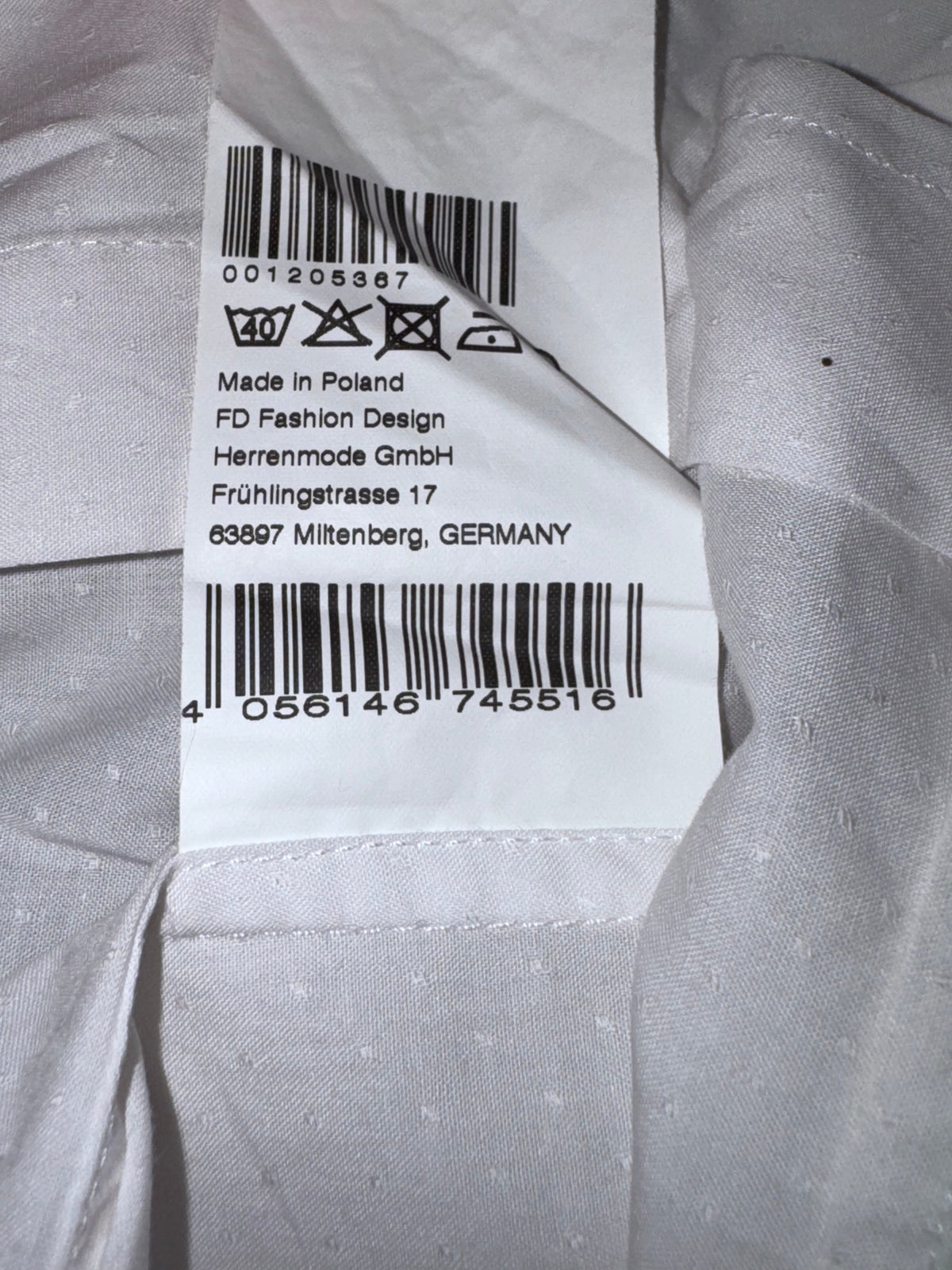 Lagerfeld Бяла Риза 41/106 — Дизайнерска Мъжка Риза Карл Лагерфелд