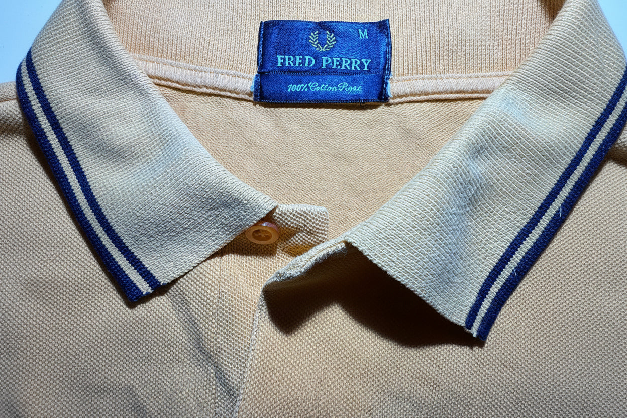 Fred Perry оранжево Поло M — Мъжка Риза 100% Памук