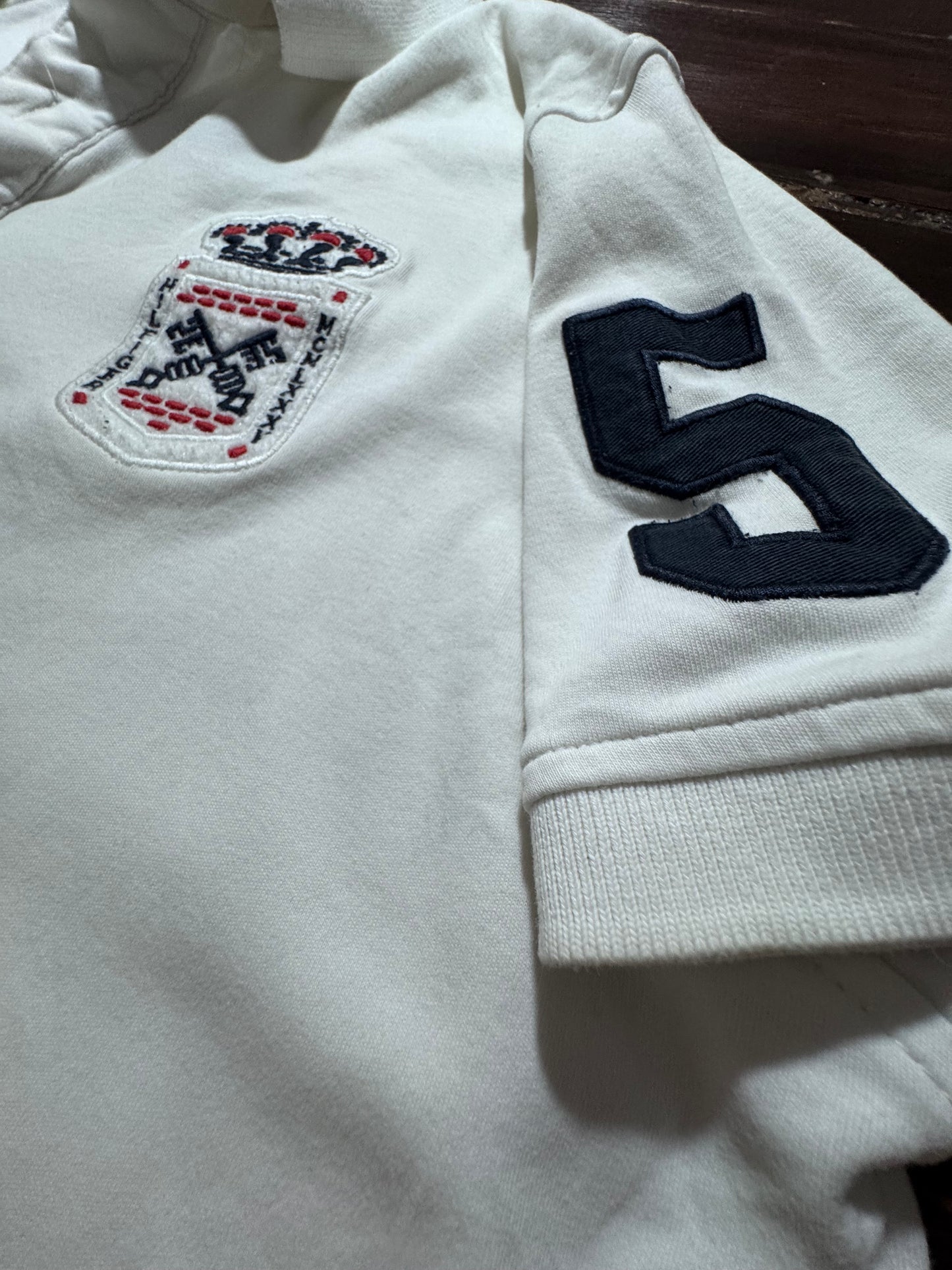 Tommy Hilfiger Бяло Поло XL Slim Fit — Мъжка Риза с Герб