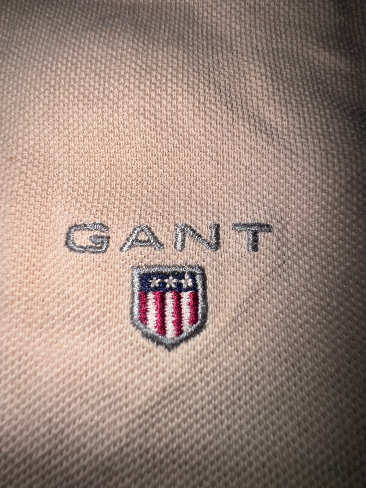 GANT Бежово Мъжко Поло XL — 100% Памук