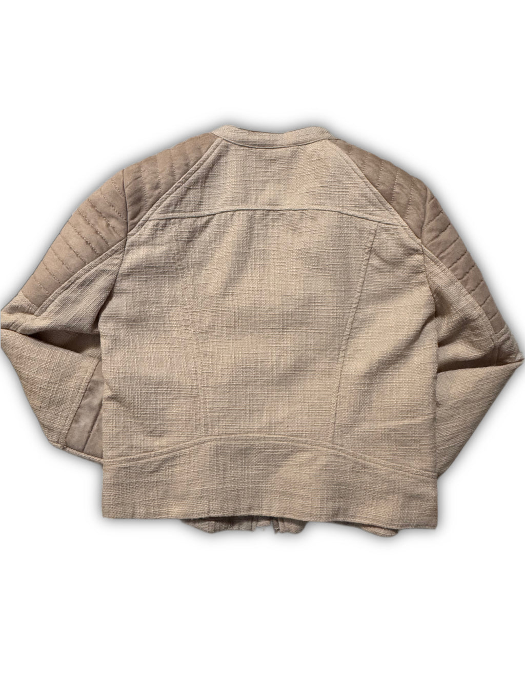 H&M – Късо яке тип Bomber с капитониране – Бежово – Размер 40