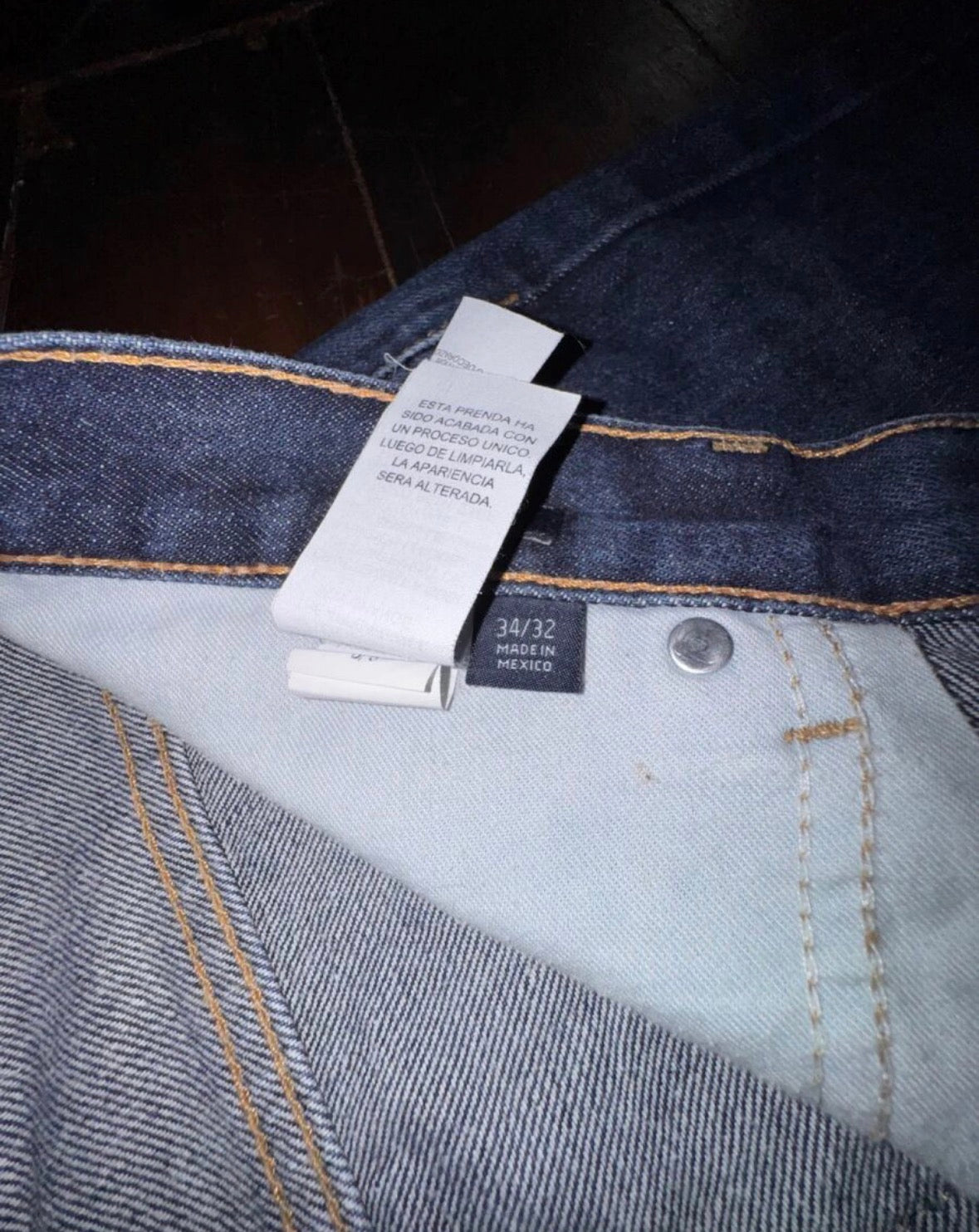Tommy Hilfiger Мъжки дънки – Тъмен деним, Regular Fit- размер 34