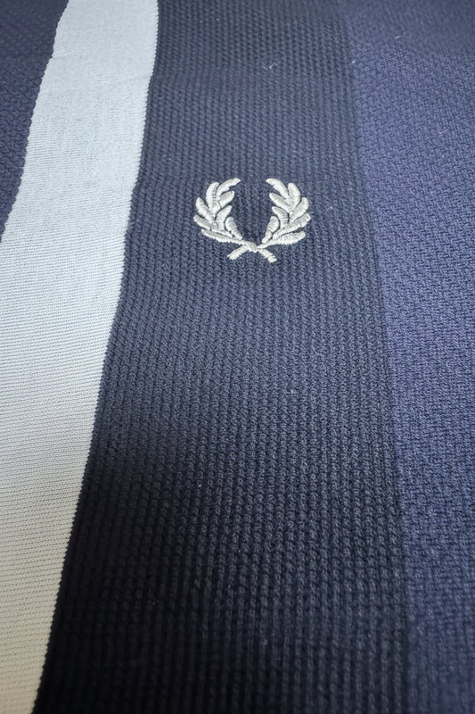Fred Perry Vertical Stripe Polo XL Navy Pique
