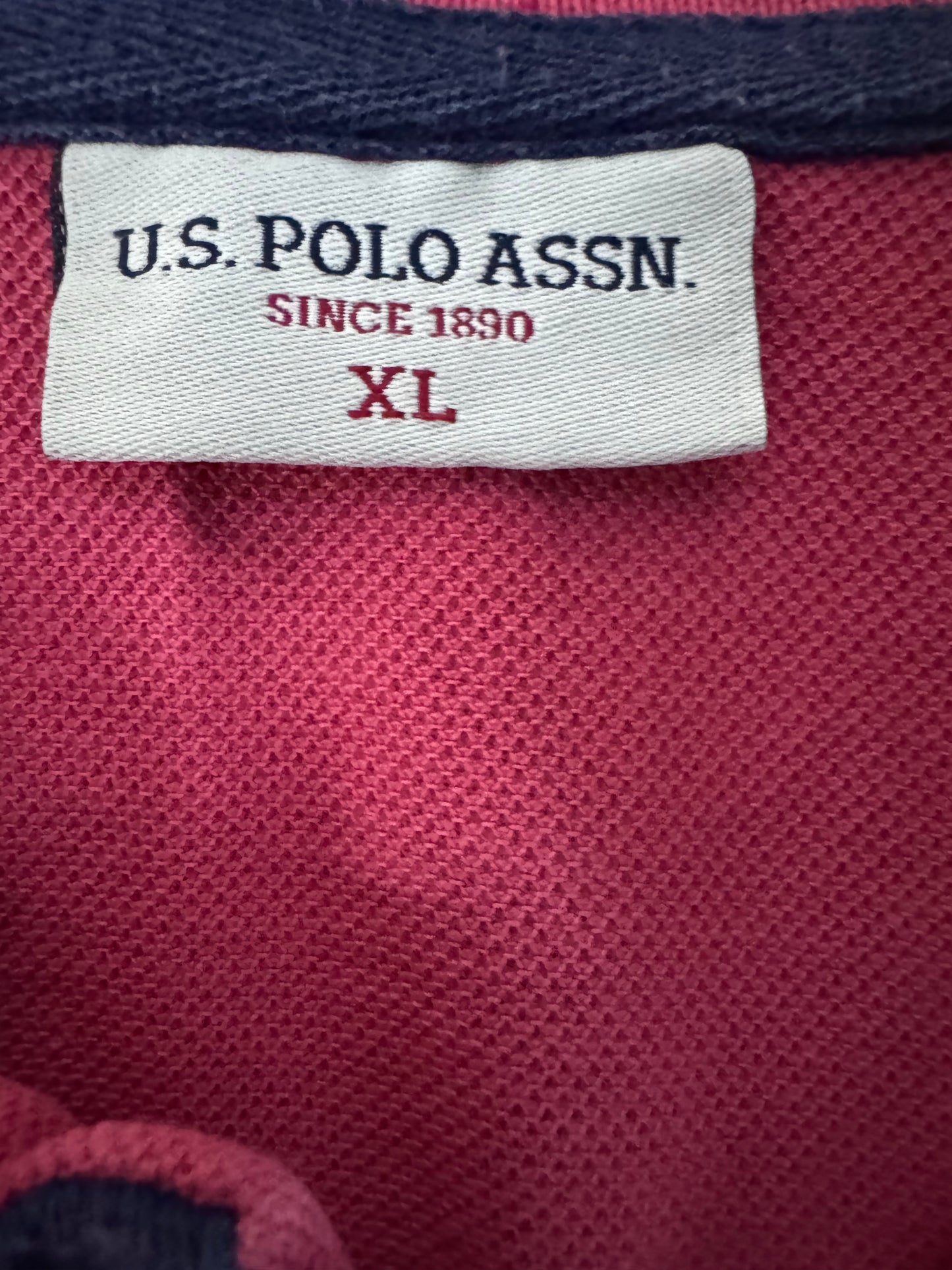 U.S. Polo Assn. Коралово Поло XL — Мъжка Риза с Флорален Принт