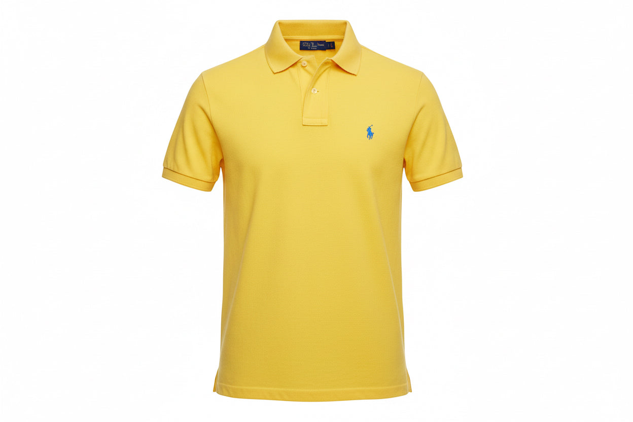 Polo Ralph Lauren Slim Fit Polo XL Жълто Vintage