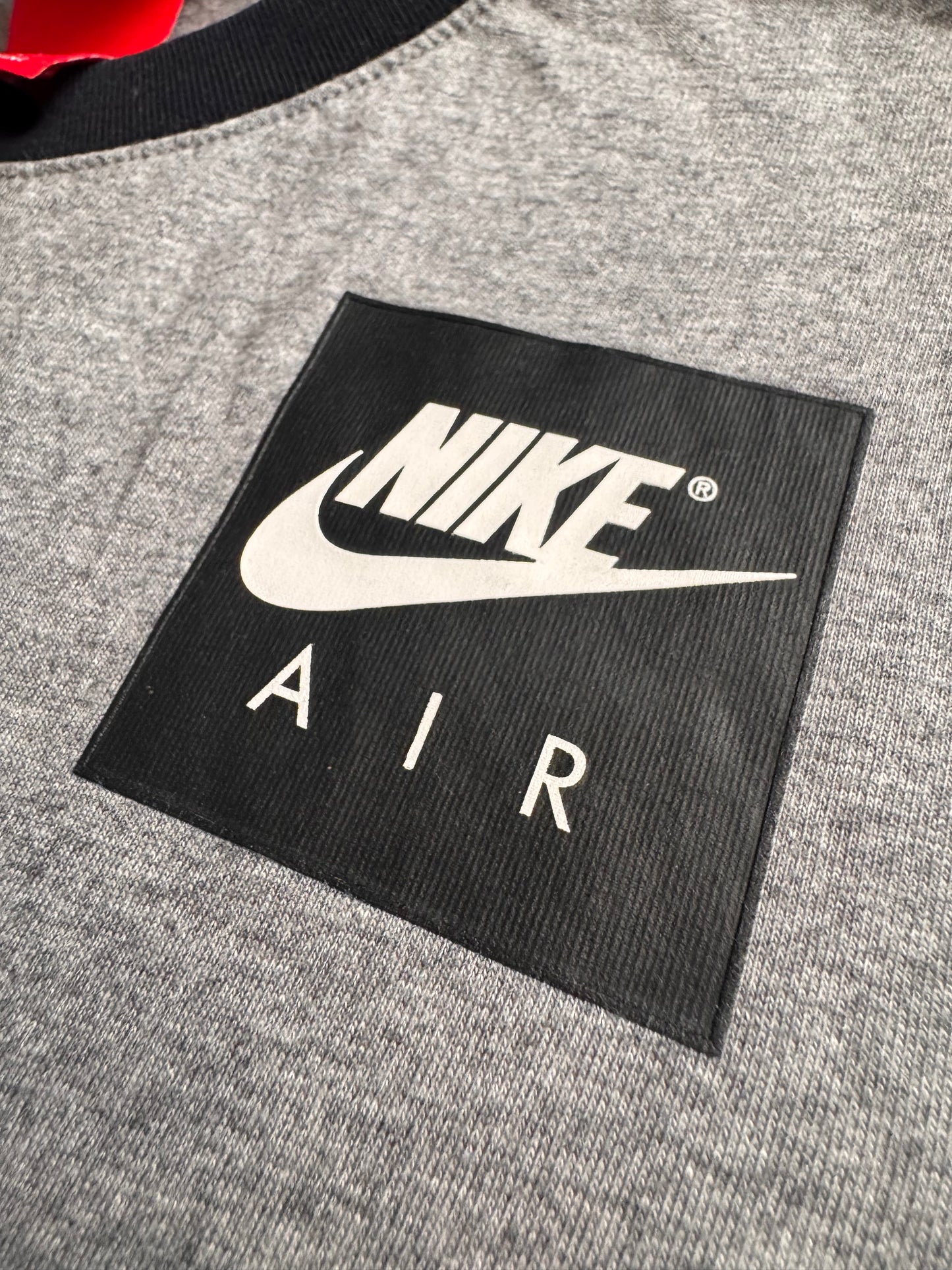Nike Air – Дамска спортна блуза – Сив меланж и черно – Размер XS/S