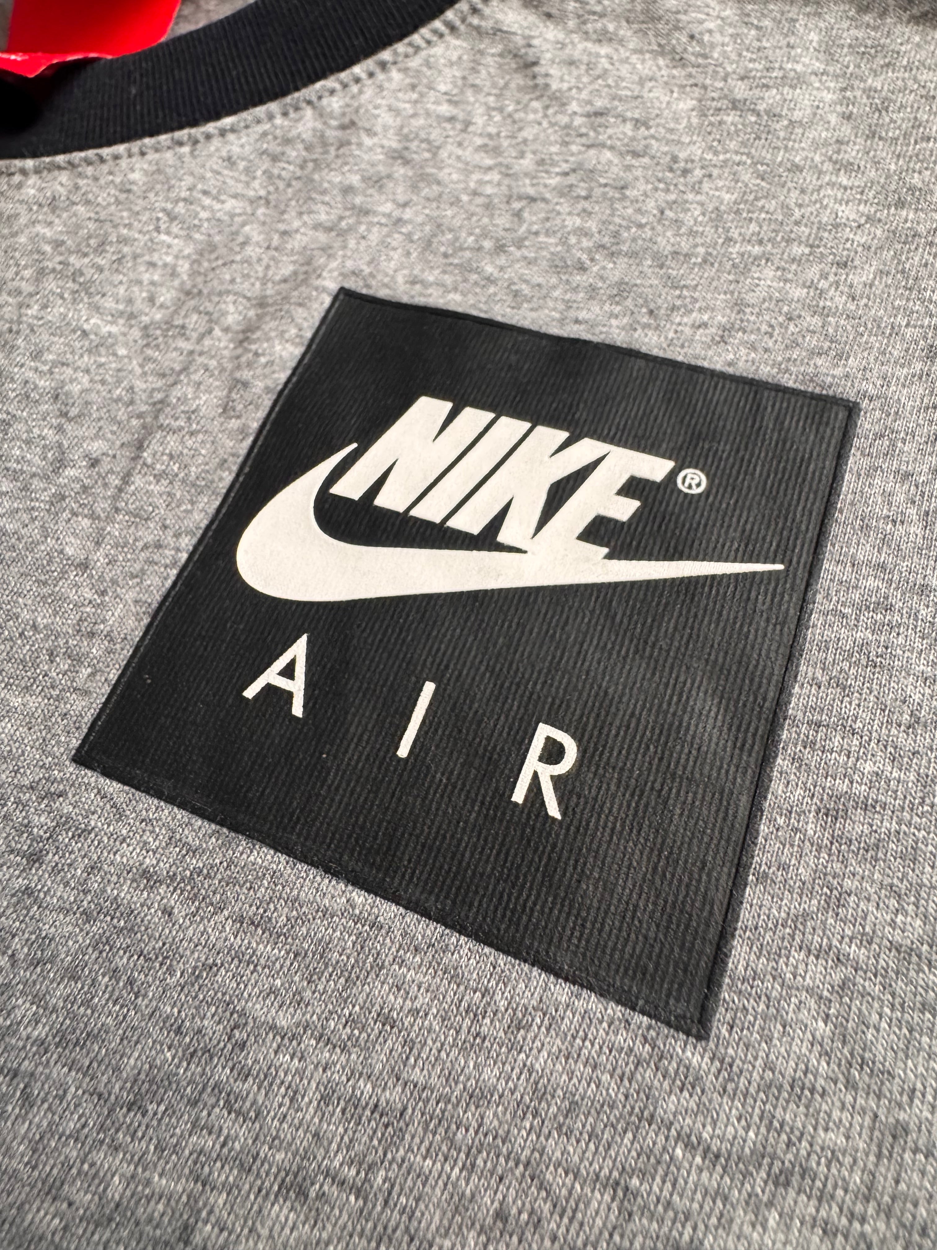 Nike Air – Дамска спортна блуза – Сив меланж и черно – Размер XS/S