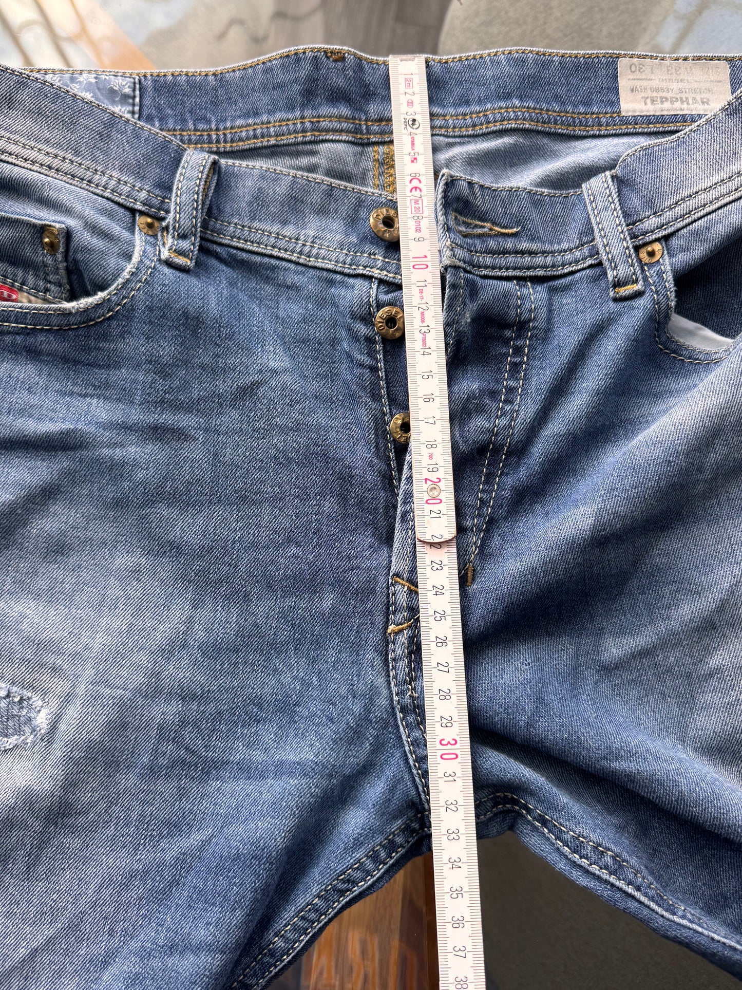 Diesel TEPPHAR мъжки дънки W33/L30 – slim carrot, distressed denim