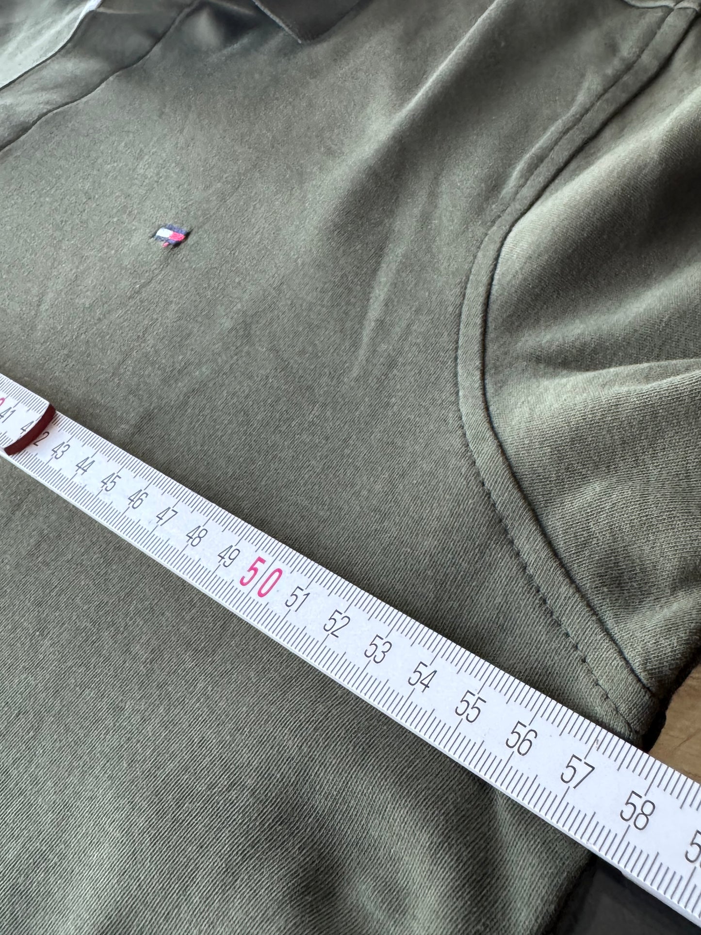Tommy Hilfiger маслинено зелена поло тениска XL 100% памук