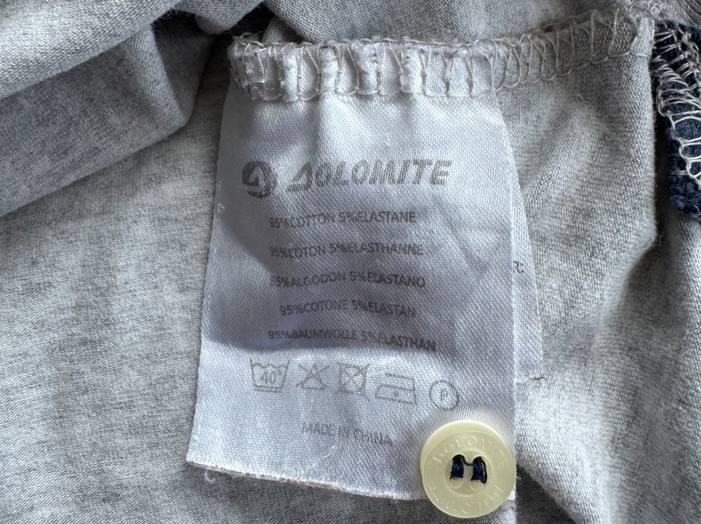 Dolomite Fitz Roy поло тениска – сиво с италиански акценти