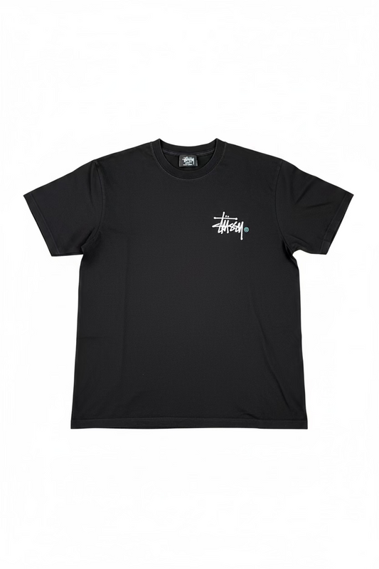 Stussy тениска черна – голямо графити лого, размер L