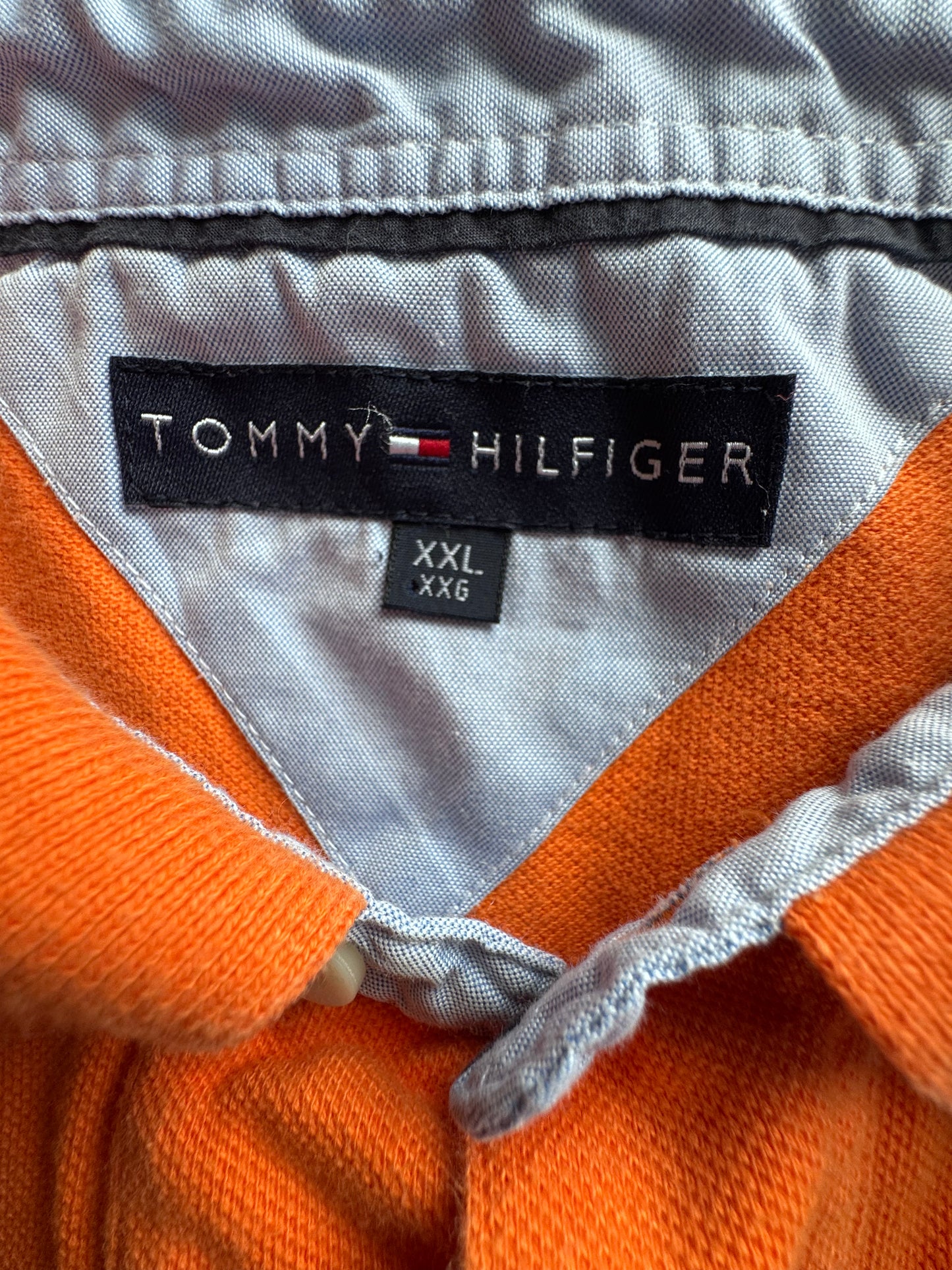 Tommy Hilfiger поло тениска оранжева – XXL