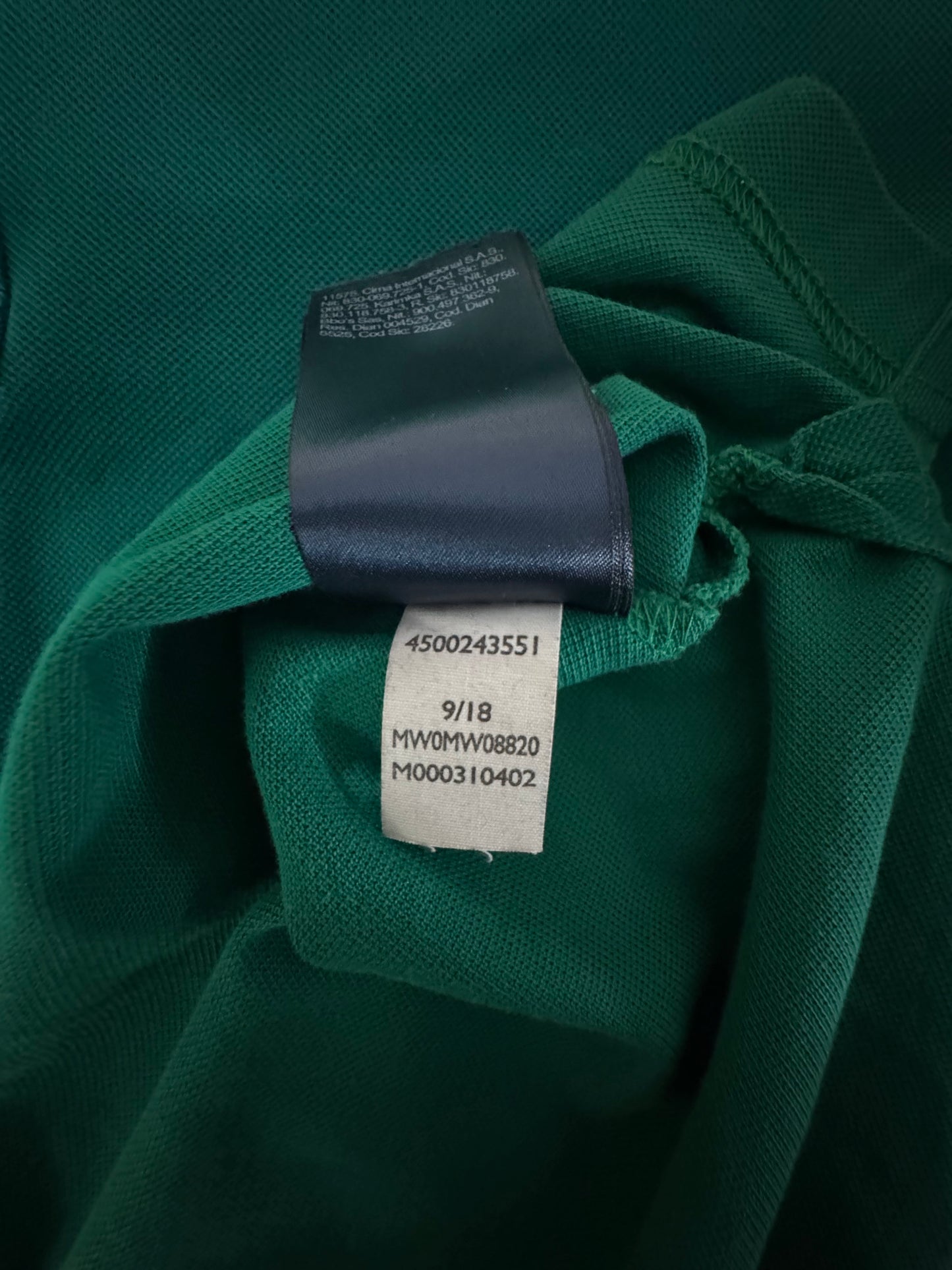 Tommy Hilfiger Зелено Поло M Мъжка Риза Regular Fit 100% Памук